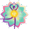 LifeFuseOM logo – meditative silhouette inside lotus mandala, glowing Om at the center, six chakra-colored electrons orbiting, symbolizing balance of inner awakening and universal science.